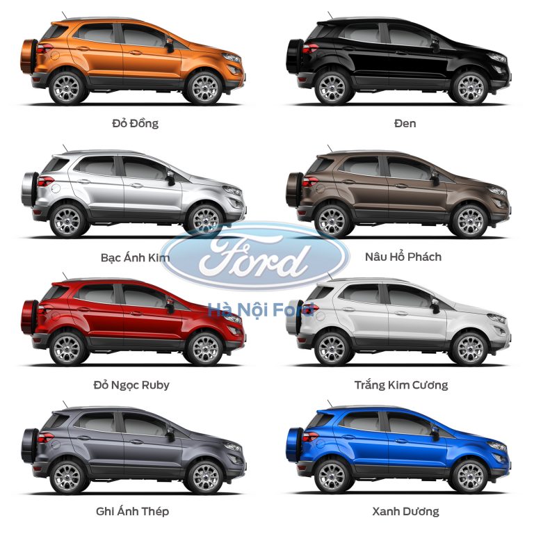  ¿Cuáles son los colores de los autos Ford Ecosport?