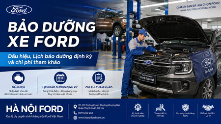Bảo dưỡng xe Ford: Dấu hiệu, Lịch bảo dưỡng và chi phí