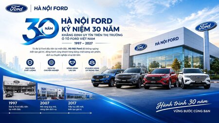 Hà Nội Ford Kỷ Niệm 30 Năm Khẳng Định Uy Tín Trên Thị Trường Ô Tô Ford Việt Nam