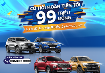 Hà Nội Ford Triển Khai Chương Trình Trình “9.9 Ngày đôi - Ưu đãi kép” Với Ưu Đãi Đặc Biệt Cho Khách Hàng Mua Xe Ford Trong Tháng 9