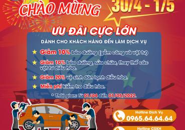 ƯU ĐÃI TƯNG BỪNG - CHÀO MỪNG ĐẠI LỄ 